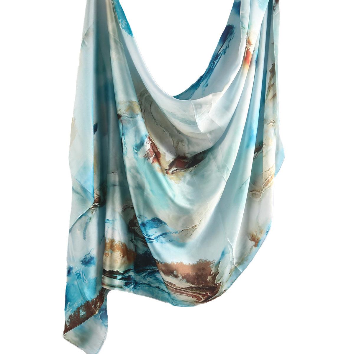 Printed Scarf Silk