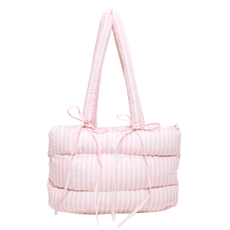 Women's All-match Casual Large-capacity Cotton-padded Tote Bag