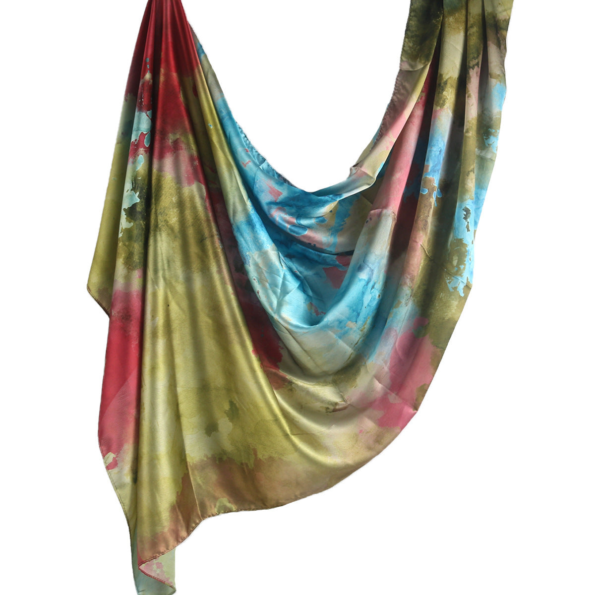 Printed Scarf Silk Ethnic Shawls Premium Marble