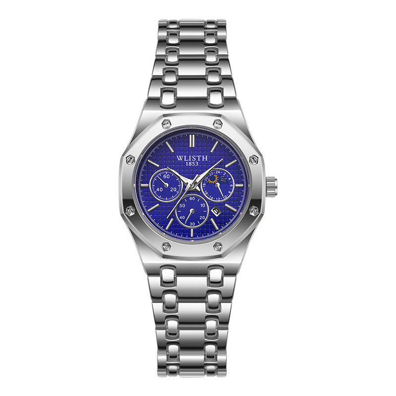 Women's Watch Luminous Steel Strap Calendar