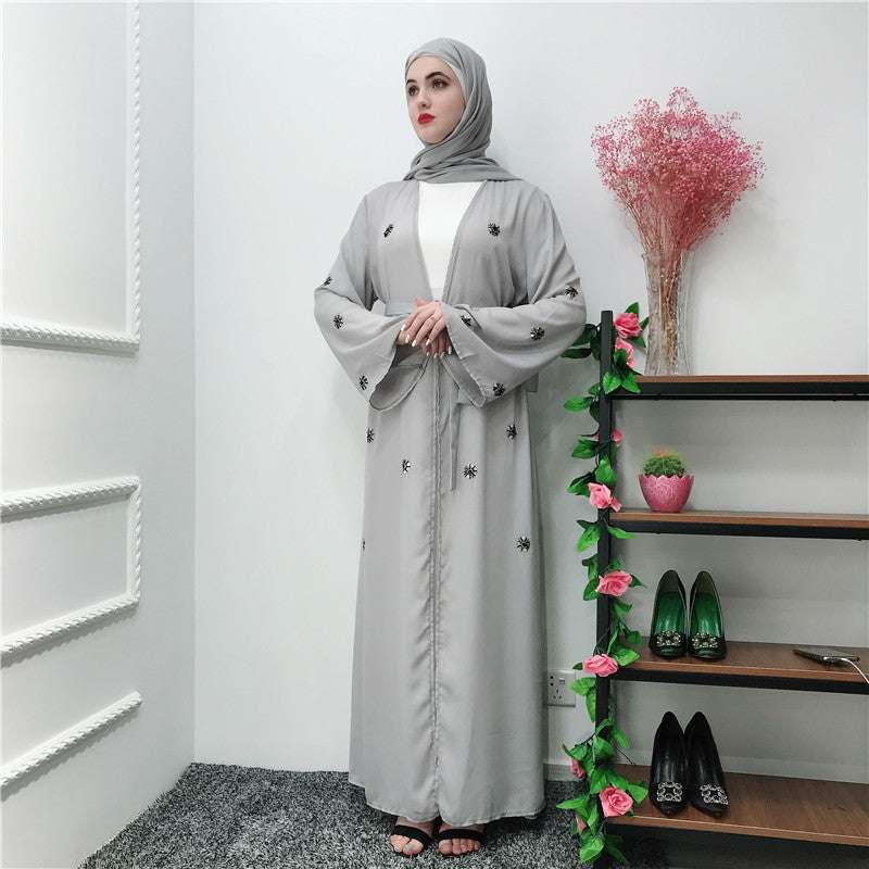 Embroidered Islamic Cardigan