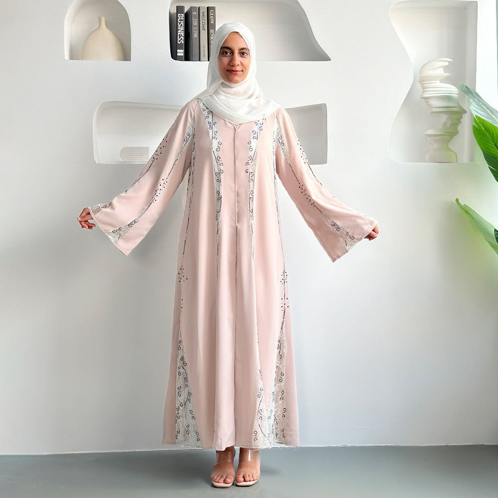 Long Sleeve Women Voile Dress – Elegant & Comfortable Style
