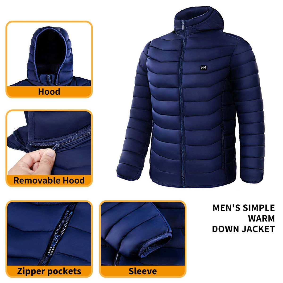 Men Heated Puffer Jacket