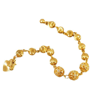 Women's Elegant 24k Gold Plated Copper Bracelet