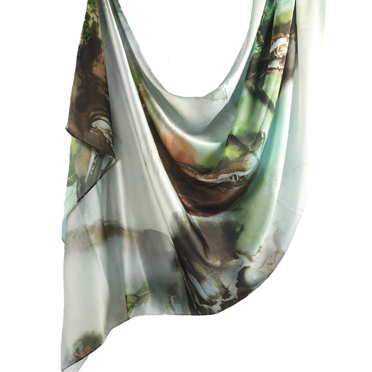 Printed Scarf Silk