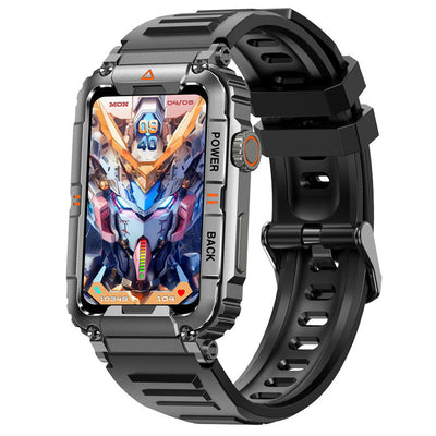 KR88 Bluetooth Calling 157-inch Voice Assistant Heart Rate Blood Oxygen Monitoring Multi-sport Smart Watch