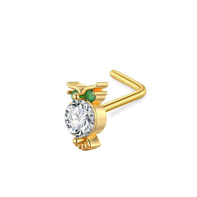 Zircon Nose Stud Ear Studs Piercing Jewelry