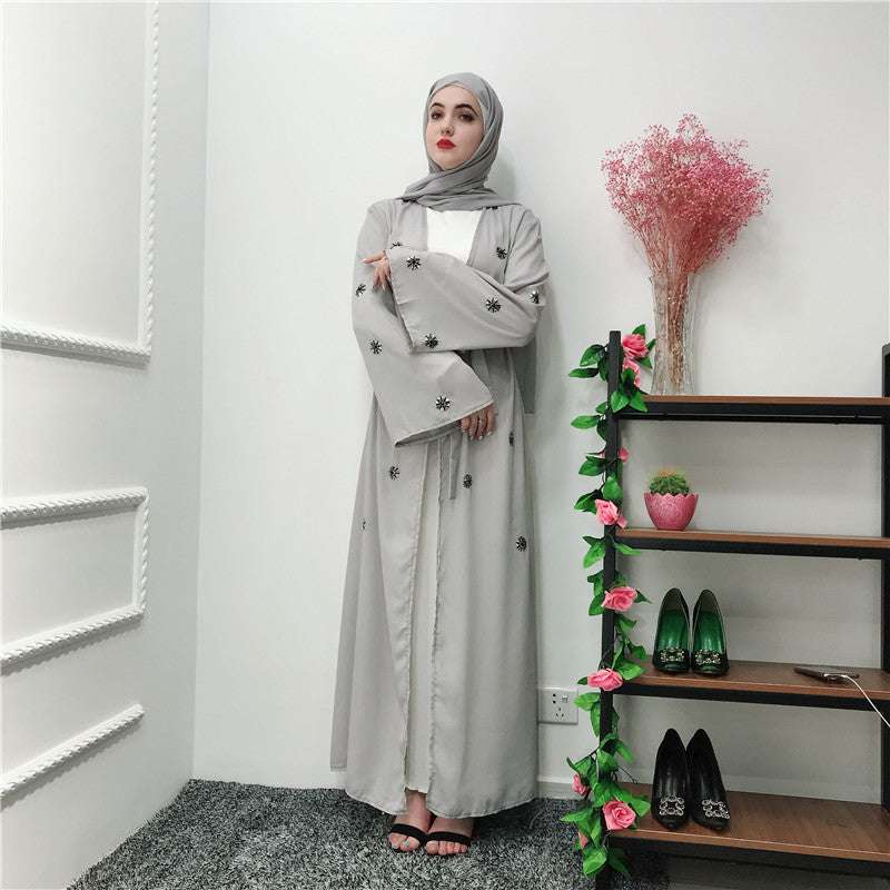 Embroidered Islamic Cardigan