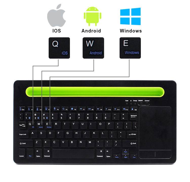 Universal touch keyboard