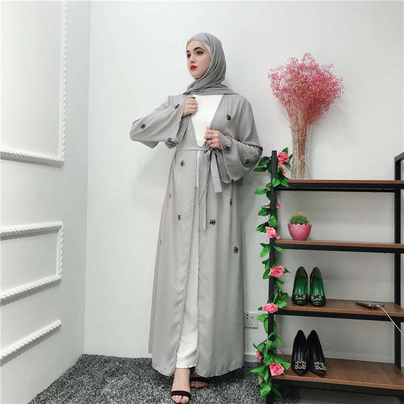 Embroidered Islamic Cardigan