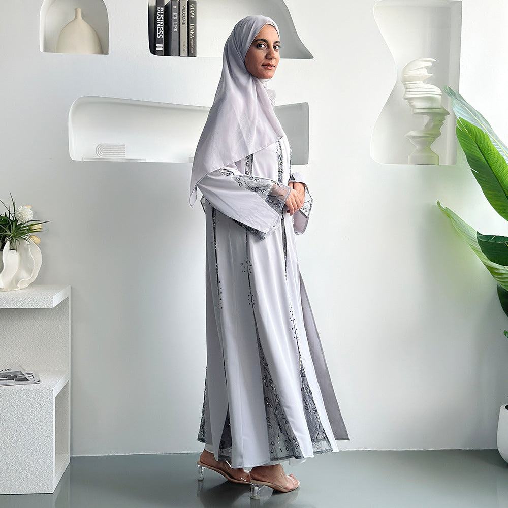 Long Sleeve Women Voile Dress – Elegant & Comfortable Style