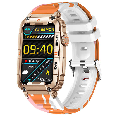 KR88 Bluetooth Calling 157-inch Voice Assistant Heart Rate Blood Oxygen Monitoring Multi-sport Smart Watch