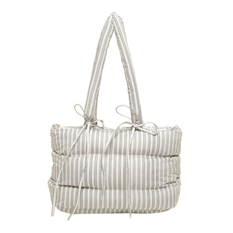 Women's All-match Casual Large-capacity Cotton-padded Tote Bag