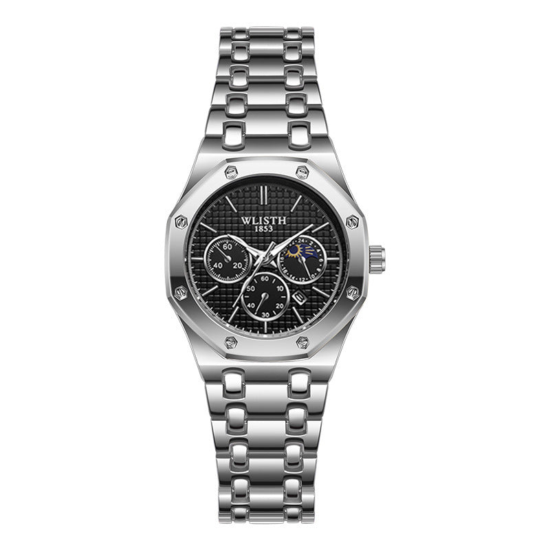 Women's Watch Luminous Steel Strap Calendar