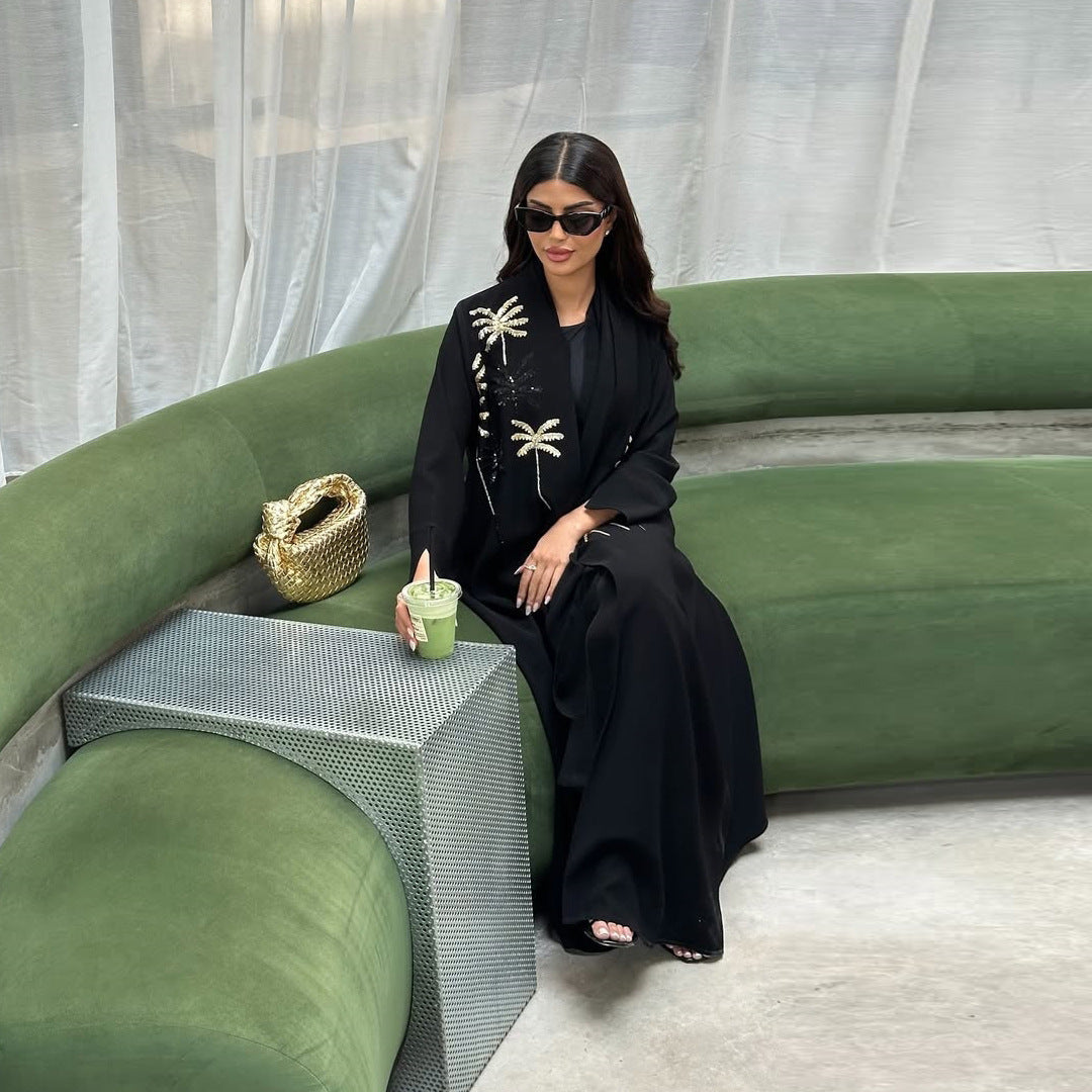 Fashion Muslim Women's Wear Embroidered Robe