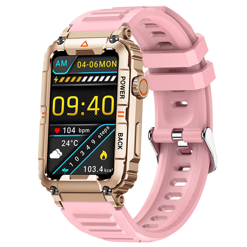 KR88 Bluetooth Calling 157-inch Voice Assistant Heart Rate Blood Oxygen Monitoring Multi-sport Smart Watch