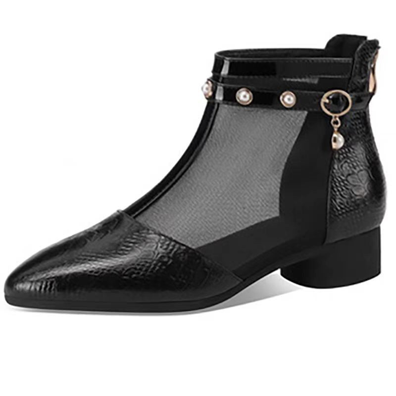 Single Boots Soft Bottom Not Tired Feet Mesh Boots For Women