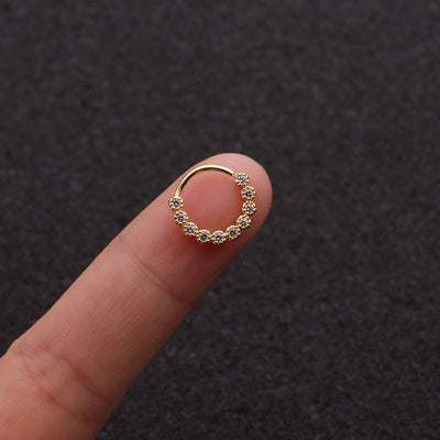 Geometric Zircon Trendy Piercing Nose Studs