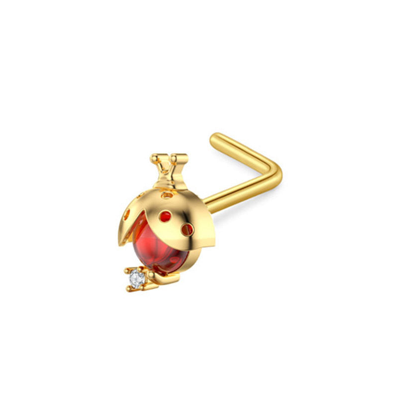 Zircon Nose Stud Ear Studs Piercing Jewelry