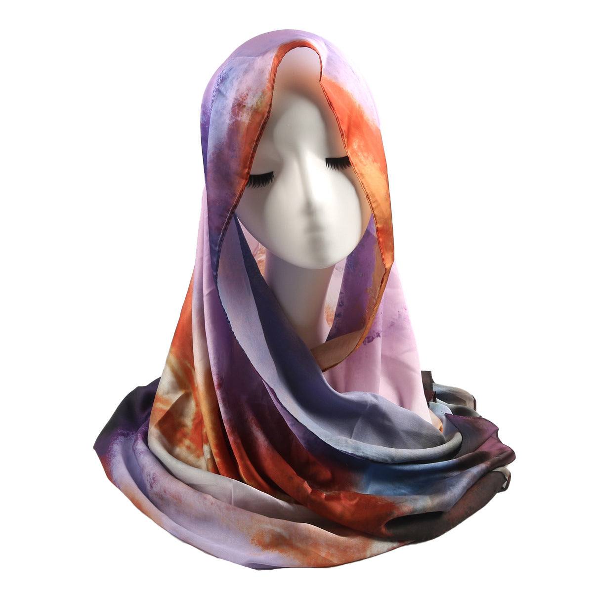 Printed Scarf Silk