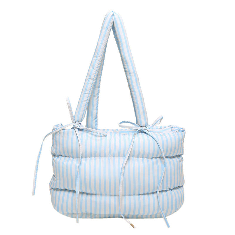 Women's All-match Casual Large-capacity Cotton-padded Tote Bag