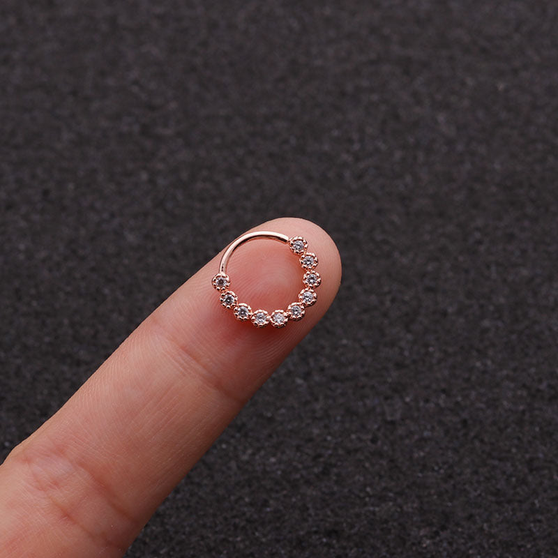 Geometric Zircon Trendy Piercing Nose Studs