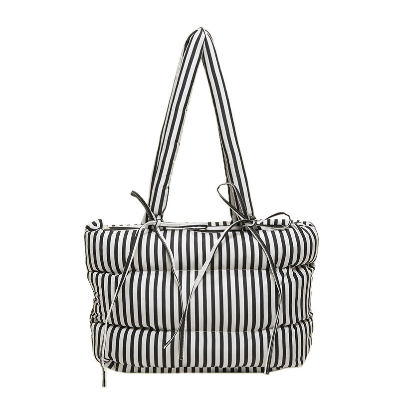Women's All-match Casual Large-capacity Cotton-padded Tote Bag
