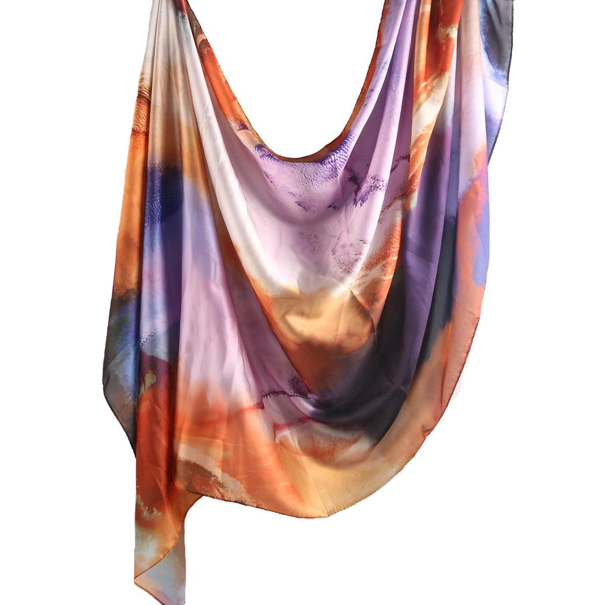 Printed Scarf Silk